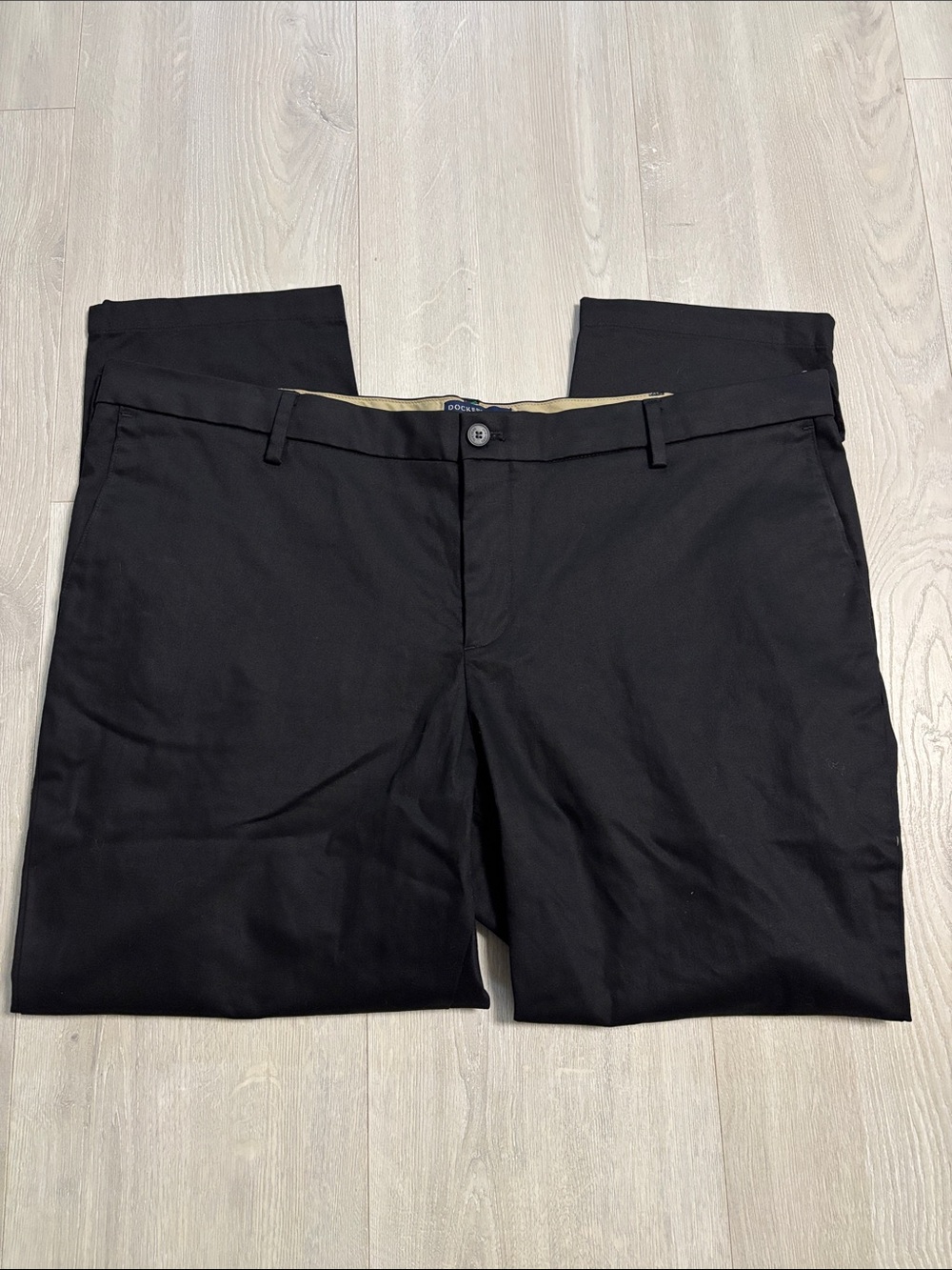 🔥BUNDLESALE Mens 44/30 Dockers Athletic Flex Comfort Black Chinos Pants NWOT
